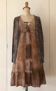 eco dyed/printed dress or cardigan