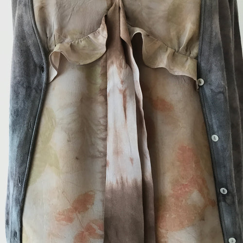 eco dyed/printed dress or cardigan