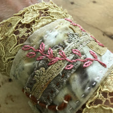 eco dyed wearable art cuffs