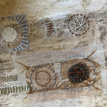 stitched collage wall art - earthsongs