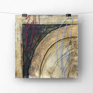 stitched paper wall art - feathers 2