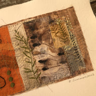 stitched collage wall art - diffusion 1
