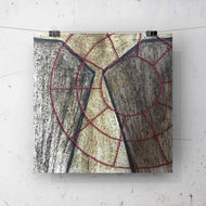 stitched paper wall art - embankment 2