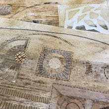 stitched collage wall art - earthsongs